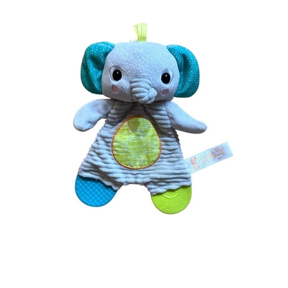 Bright Starts Snuggle & Teethe‎ Elephant Plush Teether Toy Infant - Picture 5 of 6
